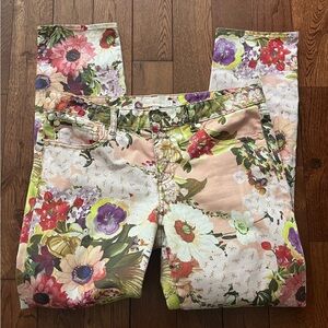 Tory Burch Floral Izzy Jeans 30